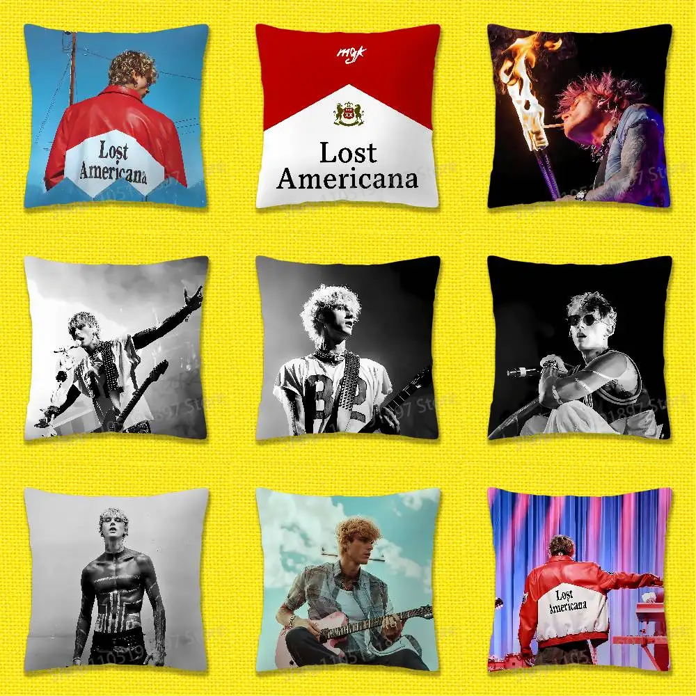 

M-MGK Lost Americana Throw Pillow Case For 45x45cm 40x40cm 55x55cm 50x50cm 30x30cm Square Car Pillowcase Shell