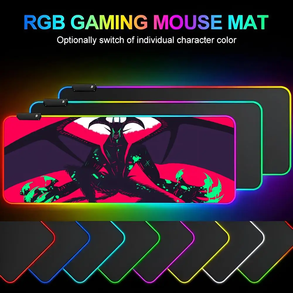 

Anime Devilman Crybabyes Mouse Pad Mousepad Rgb Mouse Pad Gaming Backlight Pc Accessories gaming mouse Gamer Keyboard Backlit M