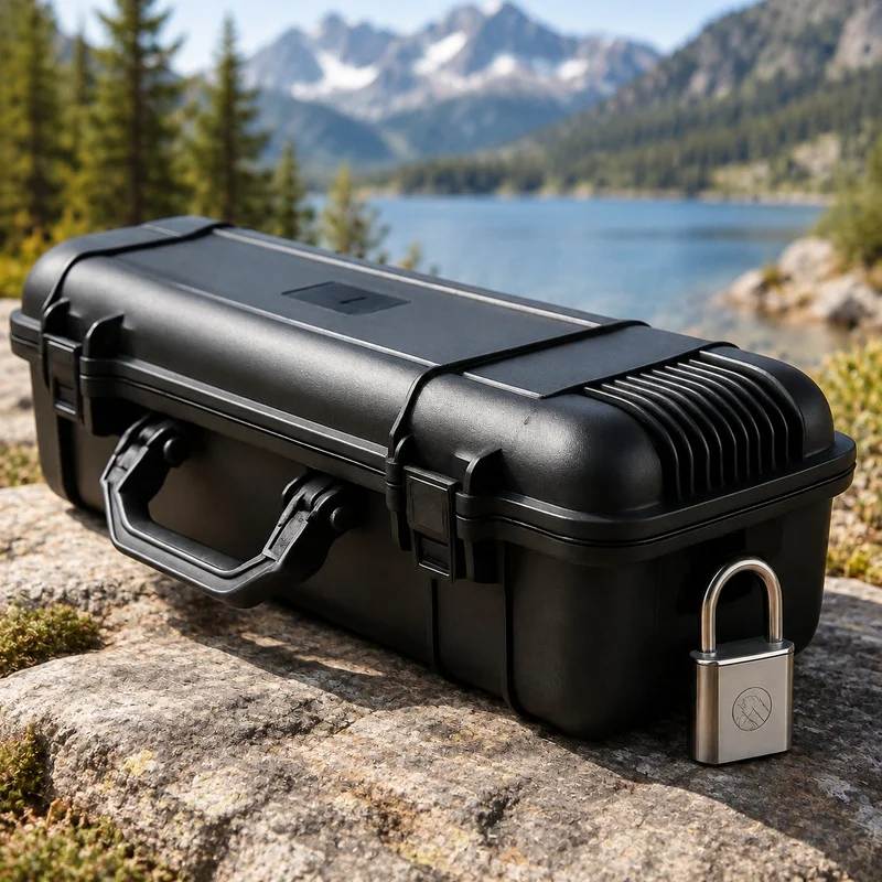 Durable Hard Case with Foam Cushioning, Waterproof Protective Storage for Cameras and Tools, Available in 6 Dimensions