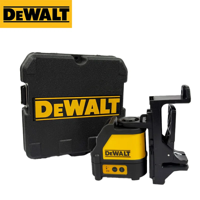 DEWALT DW088CG Green Cross Line Laser Level, High Precision Self-Leveling Laser for Accurate Alignment Layout Construction Work