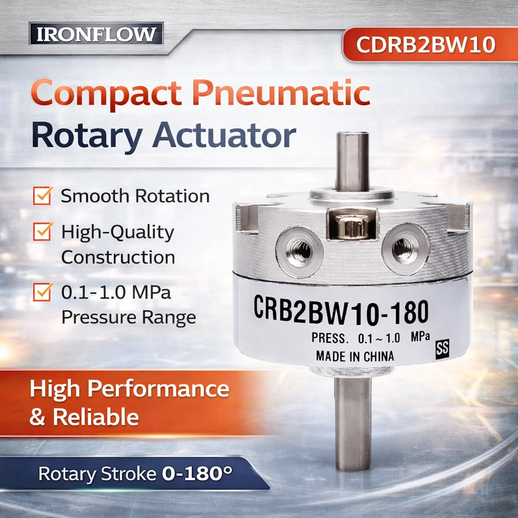 

SMC Type Roterende Cilinder CRB2BW10-90S CRB2BW10-180S CRB2BW10-270S Enkele Vaan Pneumatische Rotary Actuator Boring 10