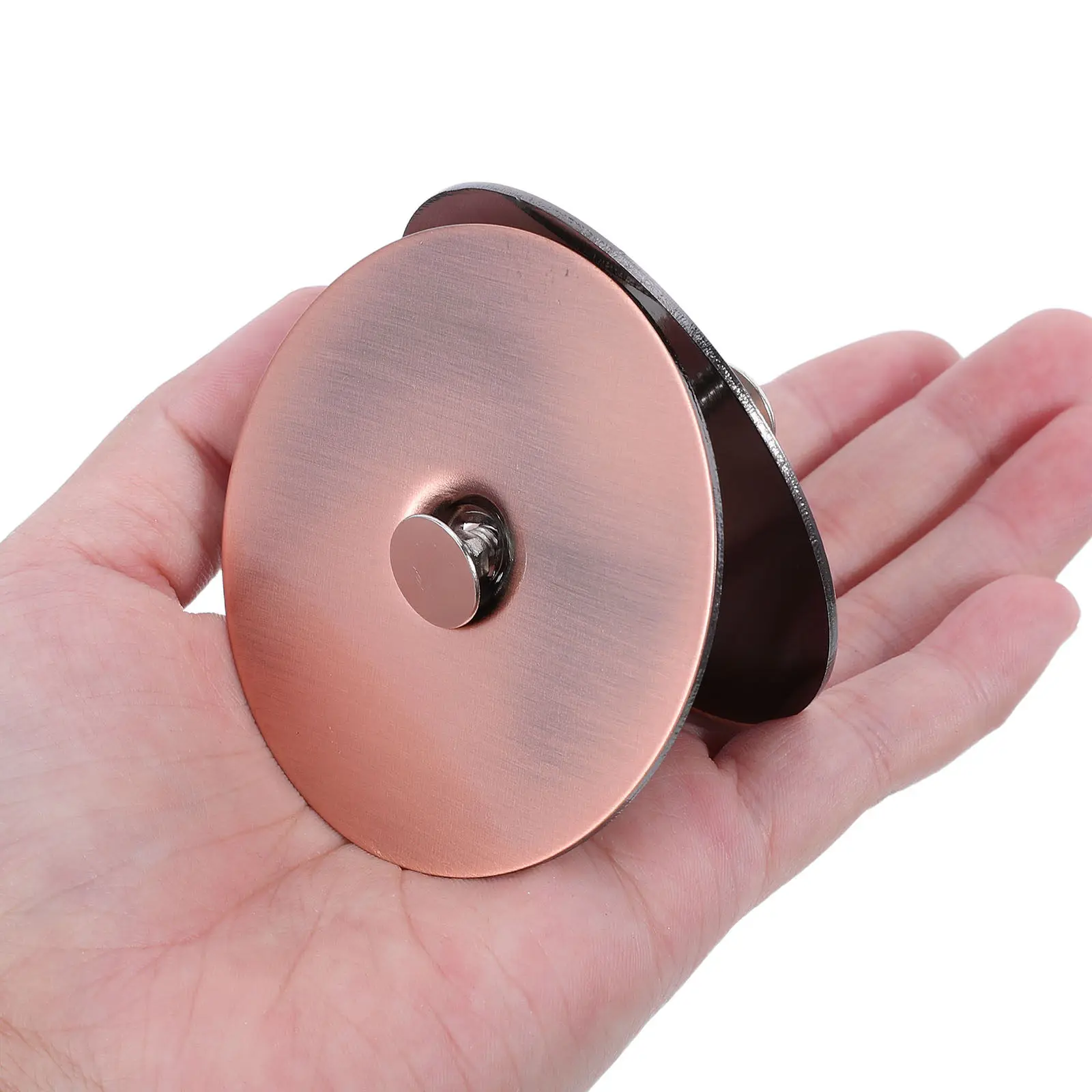 1Set Stainless Steel Deadbolt Hole Cover Round Door Hole Filler Plate Easy Install Corrosion Resistant Lock Cover Plate