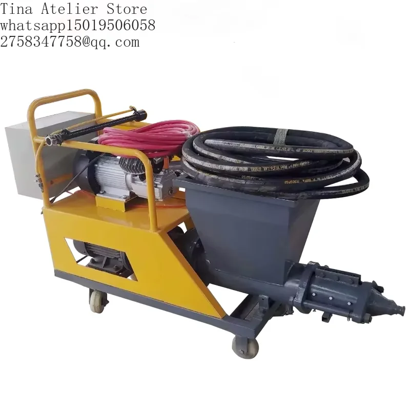 Electric & Diese=l Multifunctional Micro Pump Cement Mortar Spraying Machine Plaster Application for Construction Industries