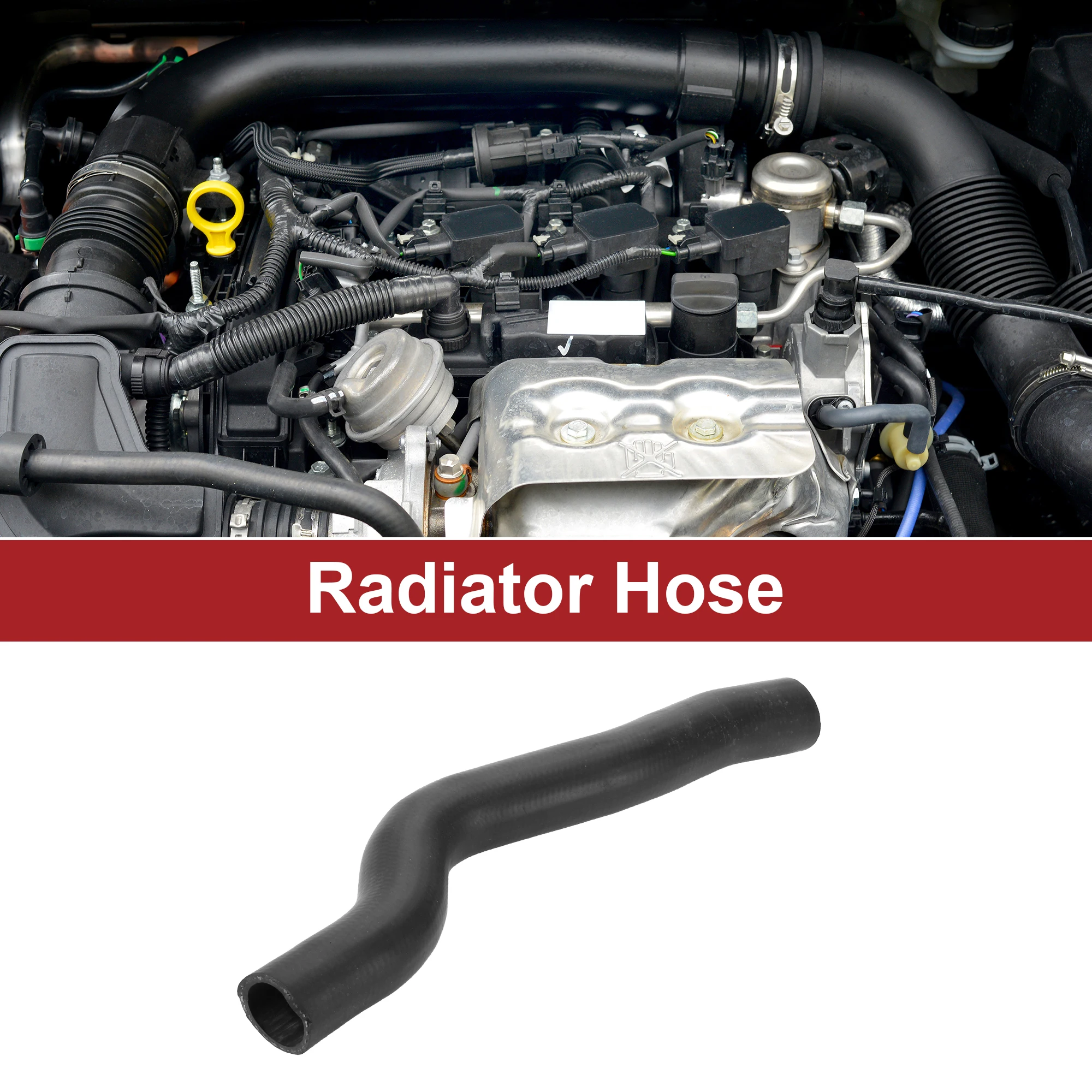 UXCELL Radiator Hose for Toyota Camry 2.4L 2007-2011 No.165710H160 Rubber Black 1 Pcs