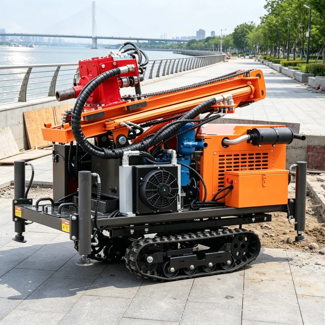 Customized Bestseller Multi‑functional Crawler‑type Full‑hydraulic Water Well Drilling Rig for Cross‑border Export