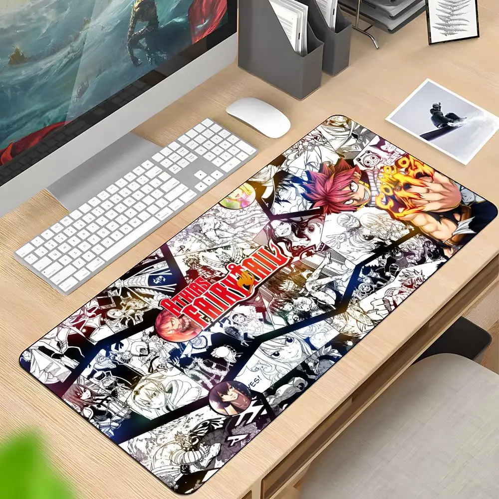 

F-Fairy Tail аниме коврик для мыши резиновый противоскользящий коврик для клавиатуры 40x90 см коврик для мыши игровые аксессуары XXL офисный компьютерный коврик