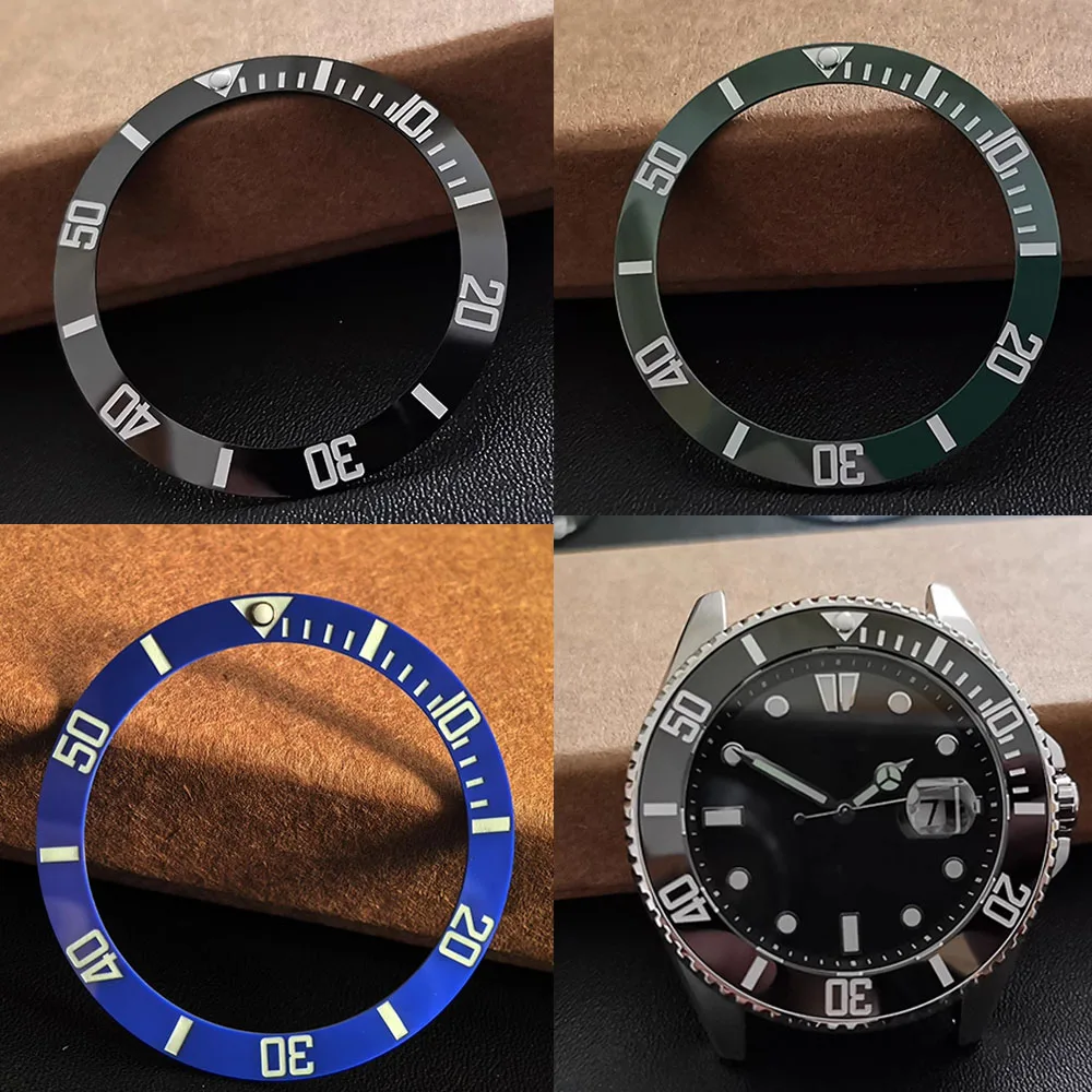 

41mm Ceramic Watch Bezel for MDV106-1A MDV-107-1A1/1A2 Diving Watch Modified Part Luminous Scale Replacement Insert Bezels Ring