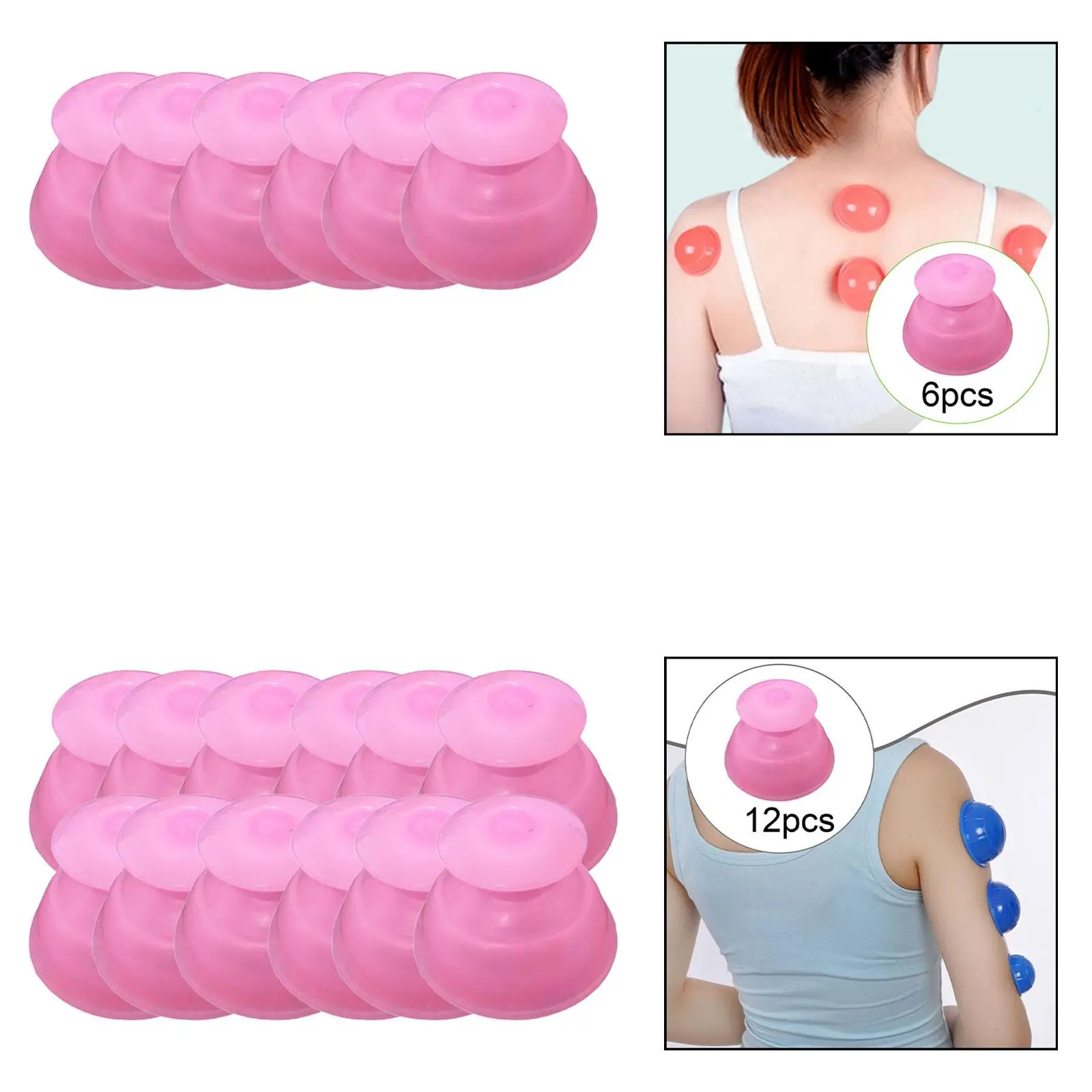 

Silicone Cupping Set Chinese Professional Women Men Vacuum Cupping Tool Fireless Cupping Cups Cups Massage for Back Beauty Salon