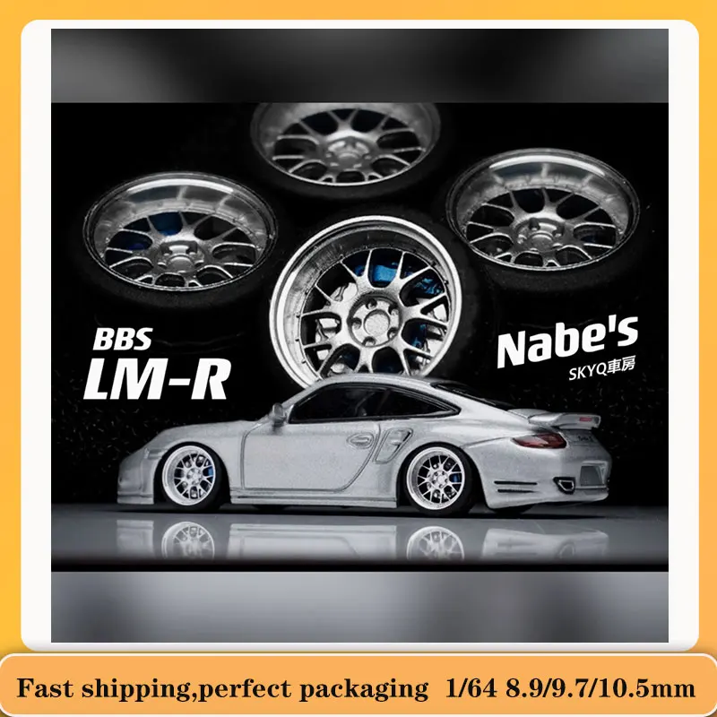 

1/64 Nabes X Chika LMR Car Modified Wheel Hub 8.9/9.7/10.5mm Rubber Tires Resin Wheels Metal Wheels Suitable for 1:64 Model Cars
