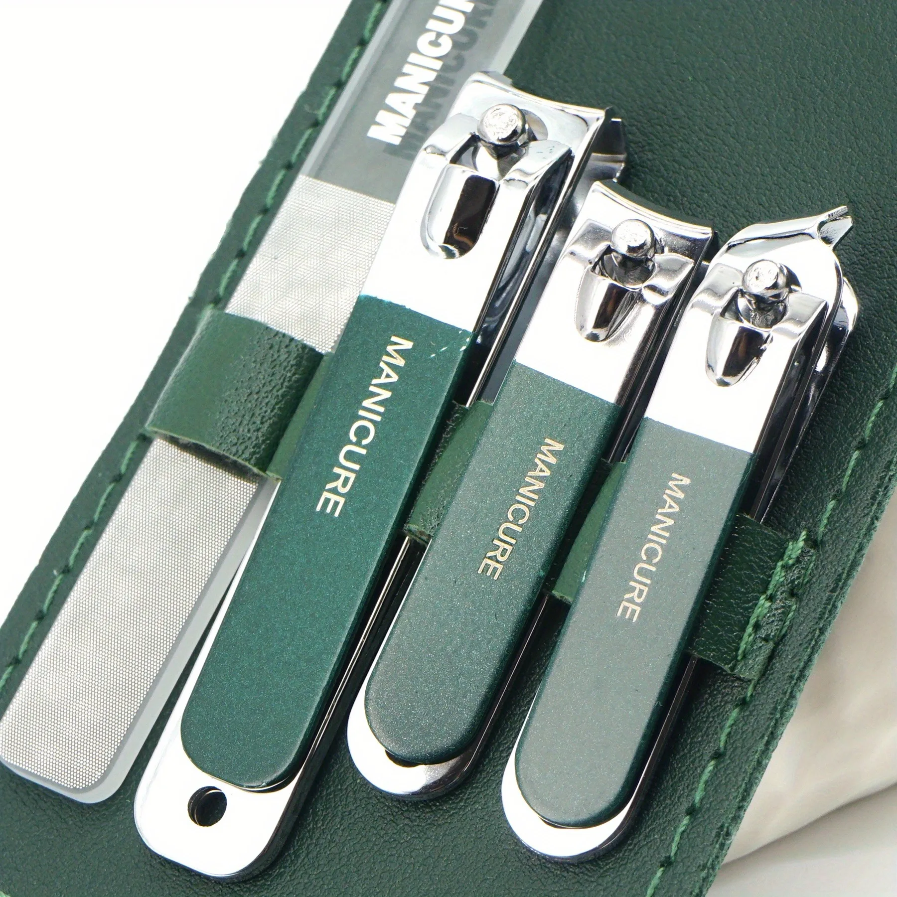 Ensemble de manucure coupe-ongles en acier inoxydable, Kit professionnel de coupe-ongles pour hommes/femmes, Kit de manucure de voyage, coupe-ongles