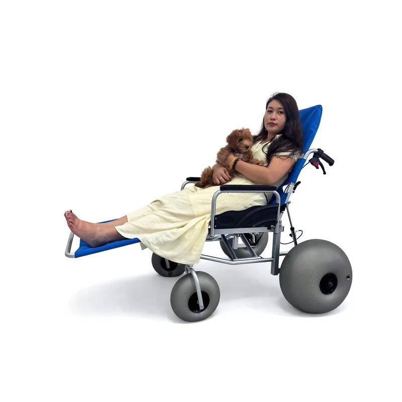 Lorvmed Lorvmed  BW02 All-Terrain Con Steel Frame 4-Wheel Adjustle Legrt Tilting Reclining Lie Down Backrt Foldle Beach Wheelchair - Aliexpress Deal