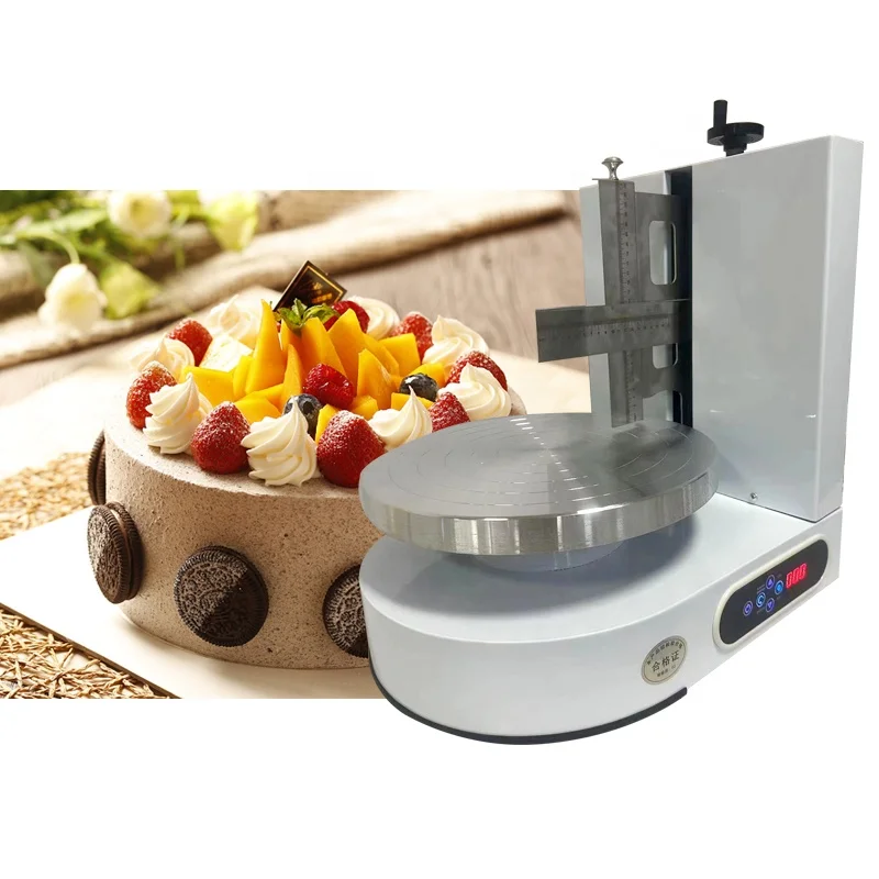 4-14inch Automatic Cake Cream Coating Frosting Machine Cake Icing Decorating Machine Butter Cream Smoothing Coating Spreader