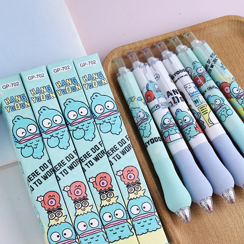 

36pcs New Sanrio Hangyodon Neutral Pen Cartoon Cute Student Press Gel Pen 0.5mm Black Writing Pen Kids Gift