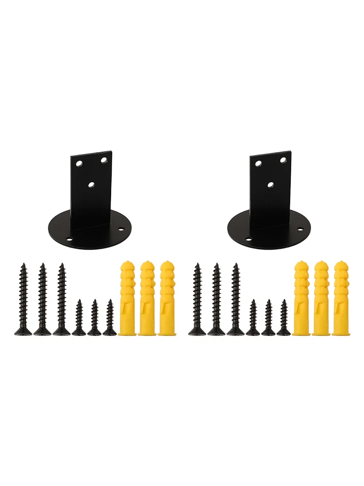 

Кронштейны для перил для садов и лофтов, для использования в студиях и садах, черная отделка, высококачественные материалы, в комплекте с винтами.