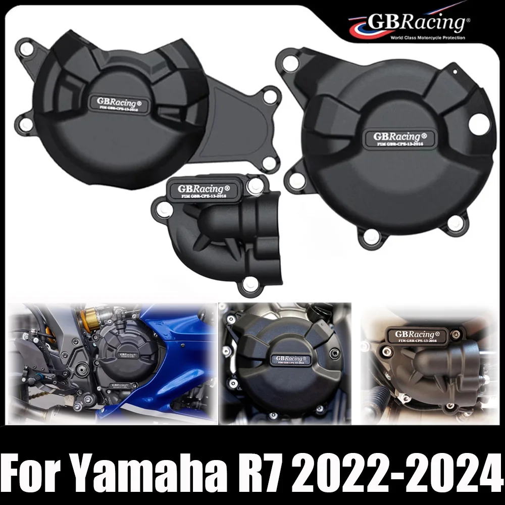 

GBRacing For Yamaha R7 2022 2023 2024 Motorcycle Engine Cover Clutch Cover Protection Accessories
