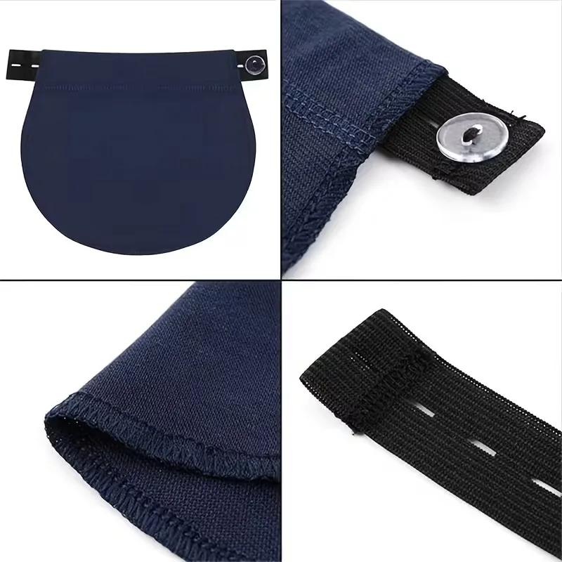 1 حزمة قابل للتعديل السراويل الأمومة موسع الحمل حزام مطاطا بنطلون زر تمديدات للسراويل الخصر بنطلون جينز