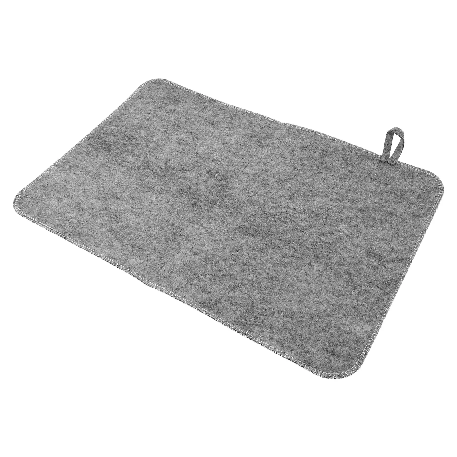 

Thickened Gray Sauna Mat Heat Resistant Non Slip Bath Floor Mat Machine Washable for Bathroom Kitchen Bedroom Spa Accessories