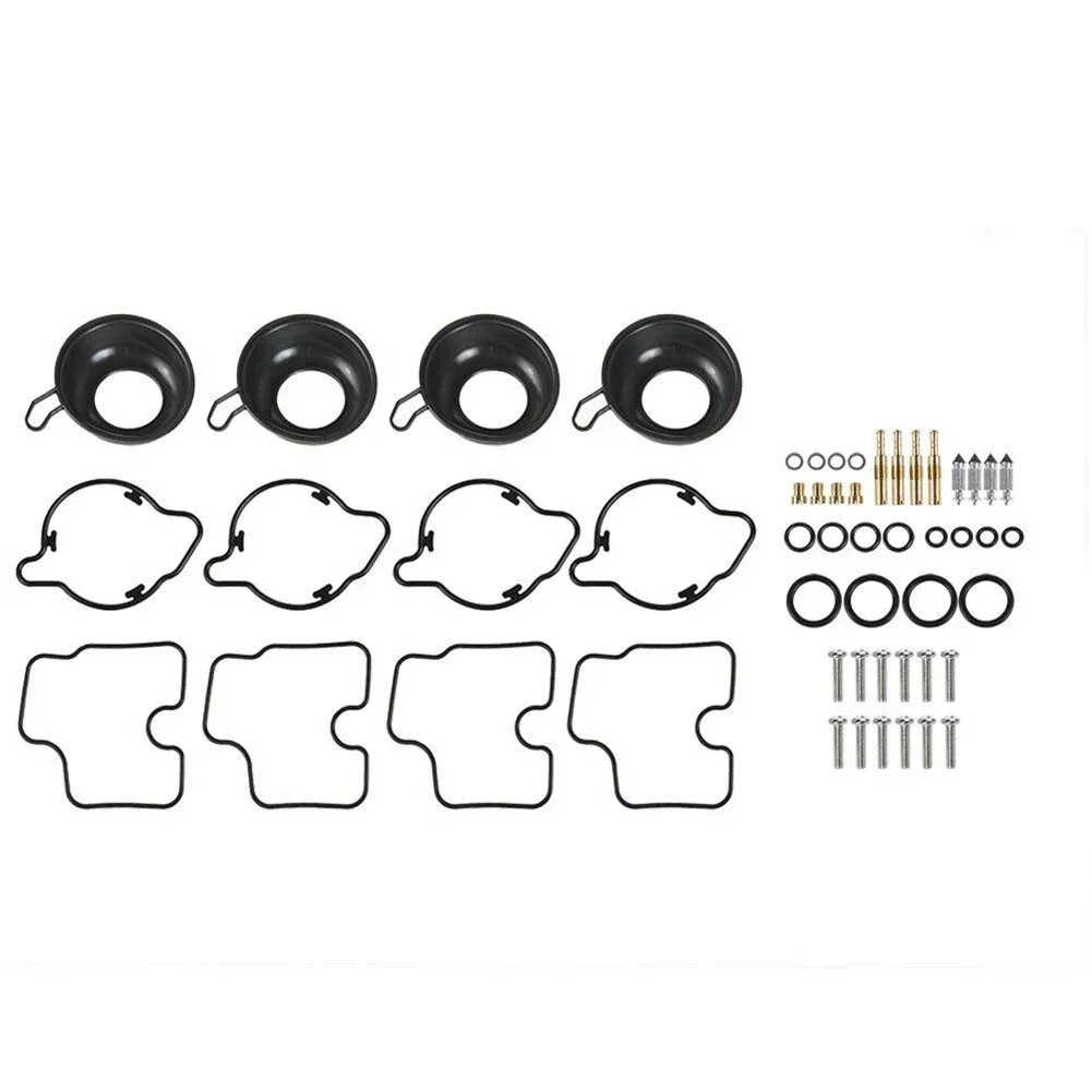4 Sets Carburetor Repair Kit For Honda CBR600 F4 1999-2000 CBR600F4 Carburetor Repair Kit Plunger Diaphragm