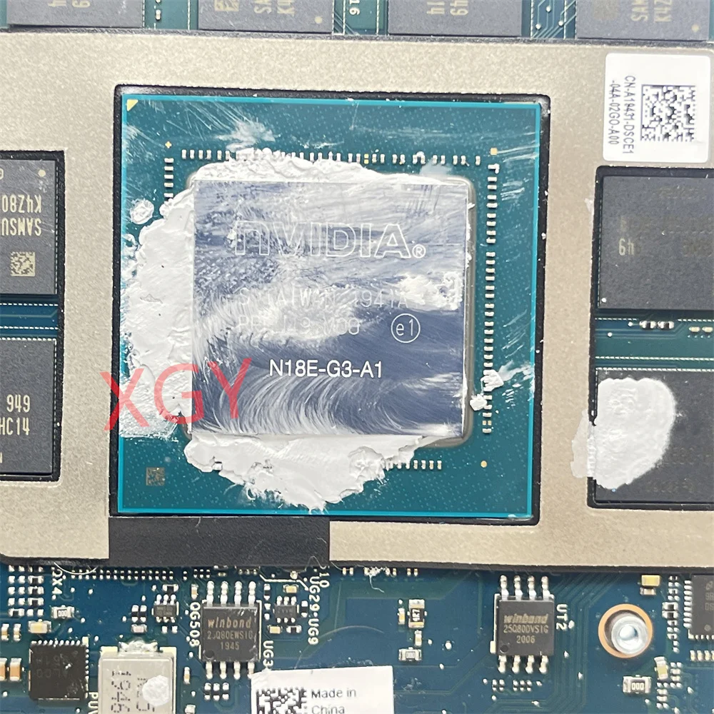 0CVY6X CVY6X 0VG46T VG46T Original Para Dell Alienware M17 R2 Placa-mãe Mainboard LA-H351P i7-9750H RTX2070 i9-9980H RTX 2080