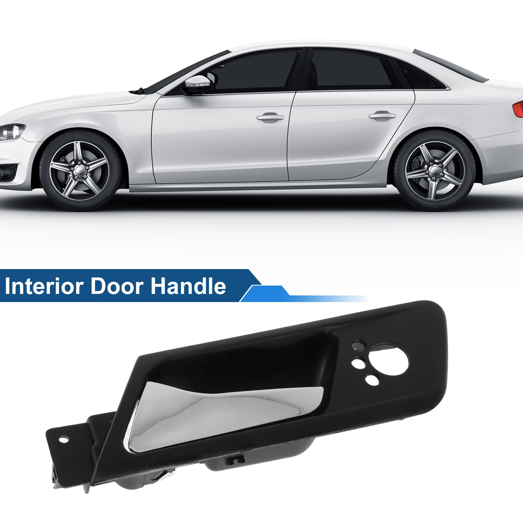 

UXCELL Front Driver Side Interior Door Handle for VW Bora 2008-2012 Black Chrome