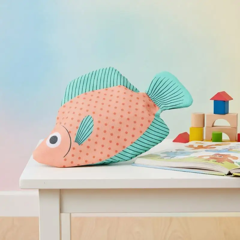 Creative Quirky Sea Fish Pencil Case Large-Capacity Fun Cartoon Organizer Bag Multi-Functional Storage Bag Stationery Case Gift