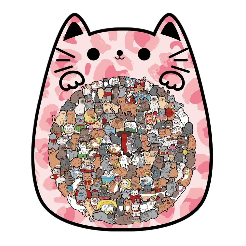 

Funny Wooden Cat Puzzle,Unique Animal Shape Jigsaw Puzzle 우드퍼즐 For Home Decor, Creative Educational Toys For Kids & Adults