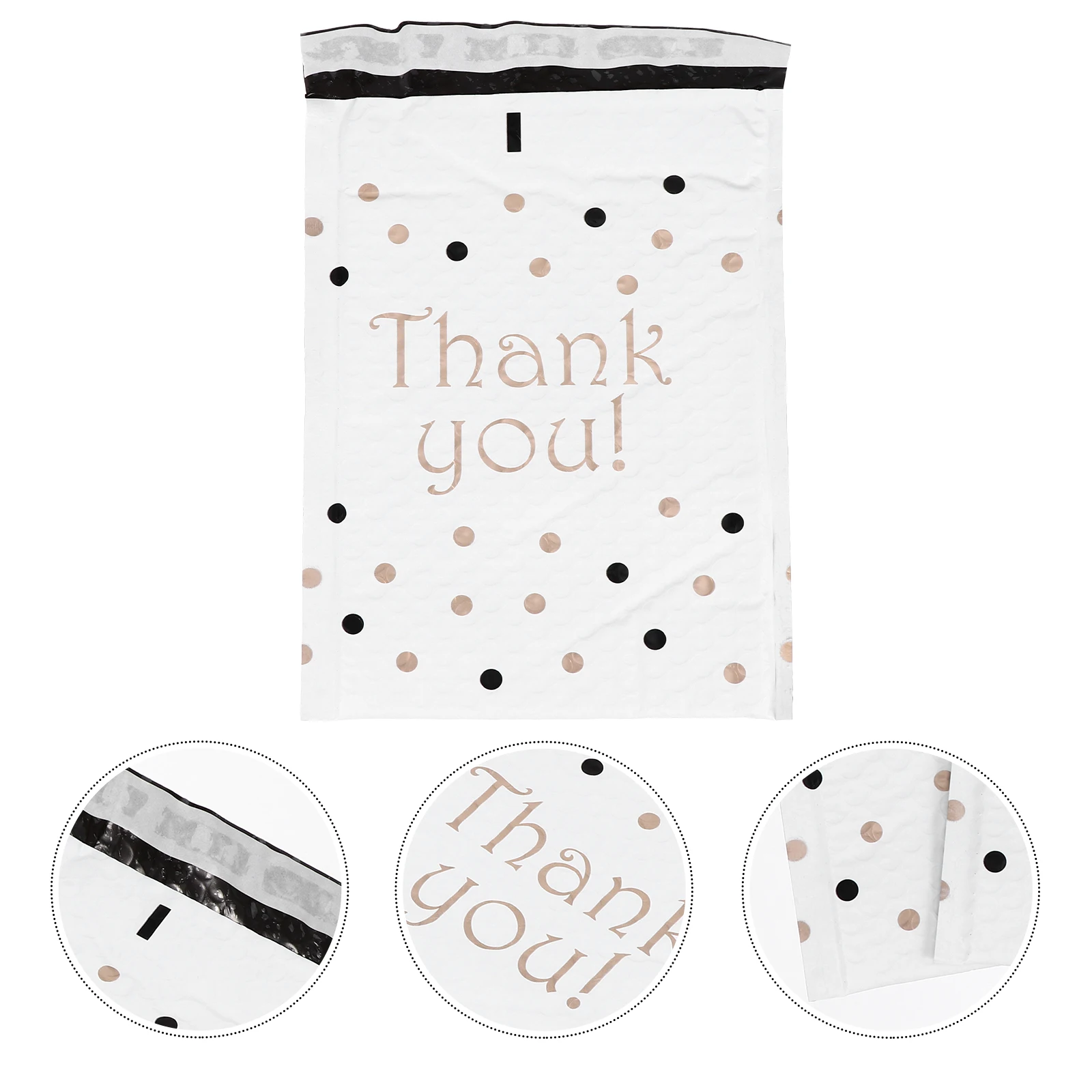 25 pcs Bubble Envelope Bag Waterproof Padded Mailing Envelopes Lightweight Strong Adhesive For Shipping Books Documents Folder