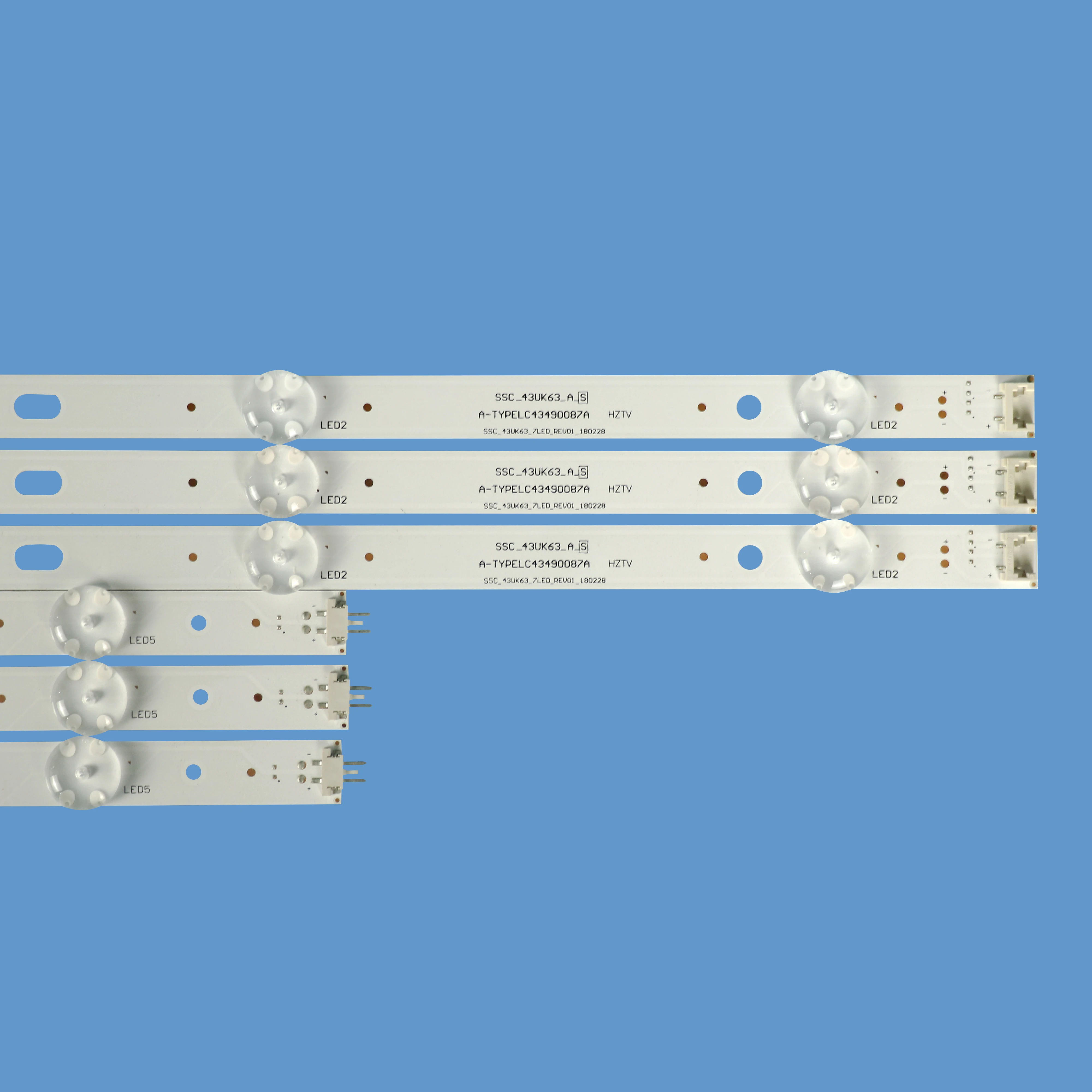 TV-052 2  New TV backlight strip for SSC_43UK63_A SSC_43UK63_B SSC_43LJ55_B LG 43UK6200/LG43UK6090PUA/LC43490088A LC43490087A