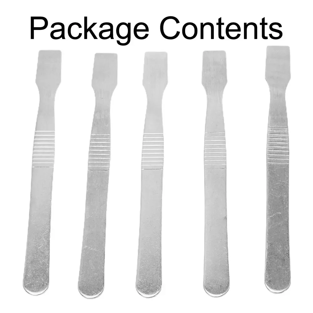 

5Pcs Metal Spudger Disassemble Crowbar Phone Repair Tools 120x11mm Stainless Steel Solding Paste Spudger For Electronic Repair