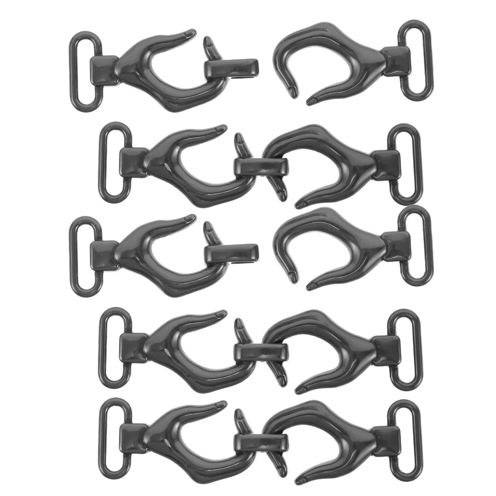 

5Pcs Metal Waistband Buckle Clips for Suits Blazers Coats Adjustable Waist Tightener Quick Release Secure Fit Formal