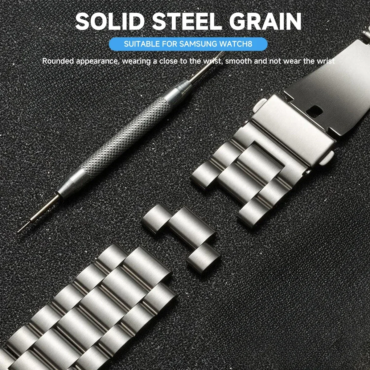 Stainless Steel Band for Samsung Galaxy Watch 8Classic 8 40 44mm Metal No Gaps Strap for Watch Ultra 2025 Bracelet Watchband