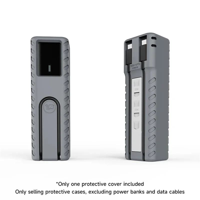 A34M-funda de silicona para banco de energía CUKTECH 10, con Cable de almacenamiento, funda protectora de viaje, protección antideslizante a prueba de golpes