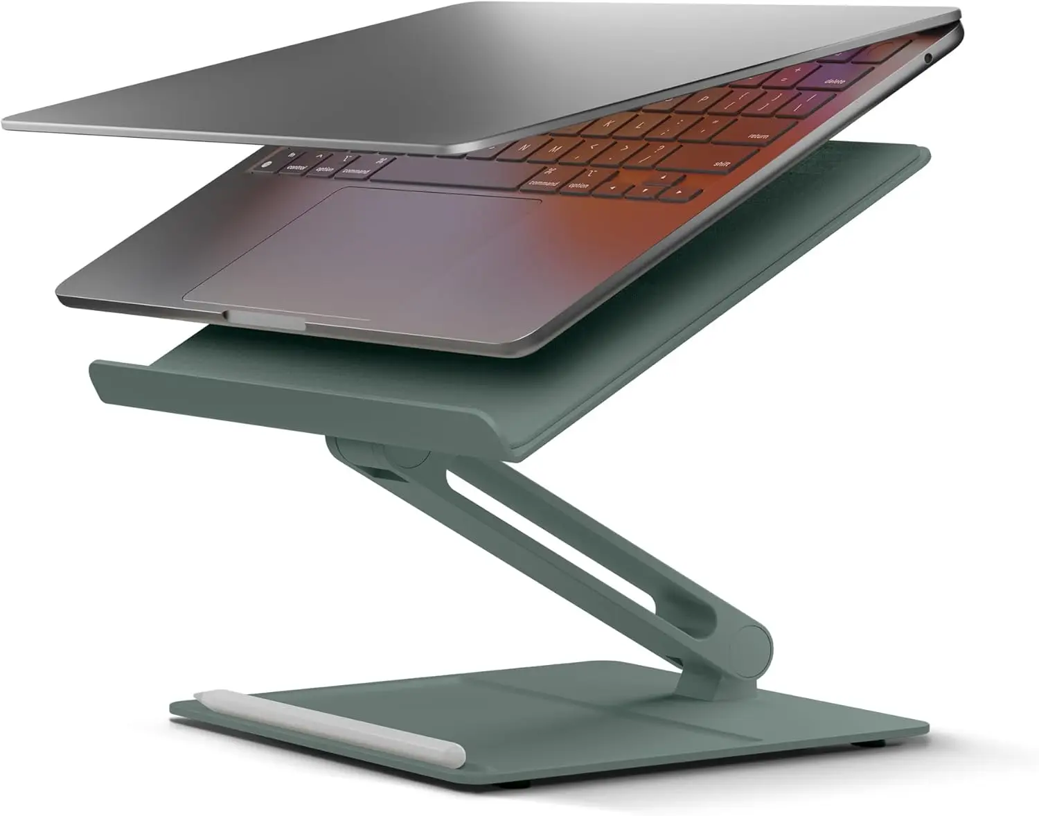 

Adjustable Ergonomic Laptop Stand for MacBook, iPad, Dell, HP, Lenovo, Surface & Tablets Up to 5kg in Slate Green