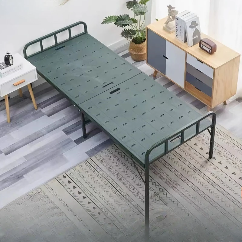 

Portable field camp bed Outdoor steel-plastic folding Emergency disaster relief portable blow molding Spare single