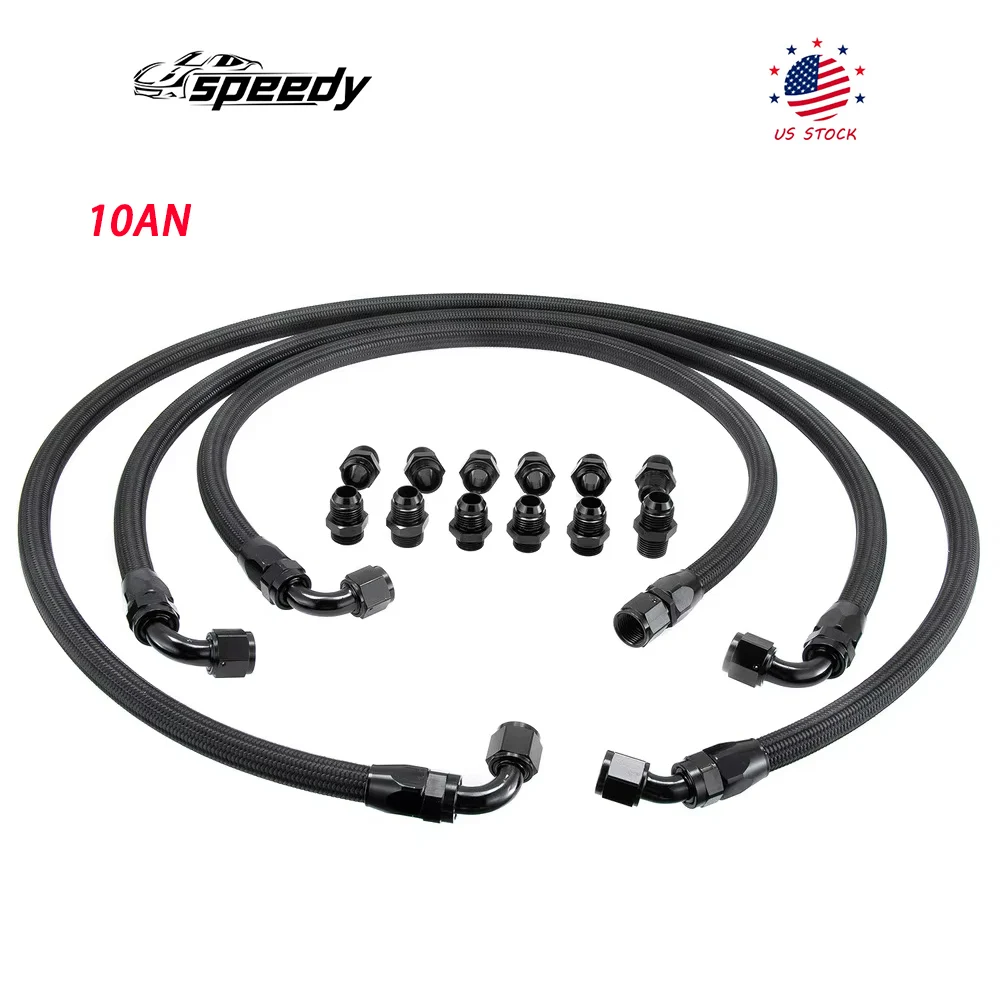 

Комплект шлангов для охлаждающих линий коробки передач 10AN для Chevrolet GMC 6.6L Duramax LLY LBZ LMM TF-1069-BK 2001-2005 гг.