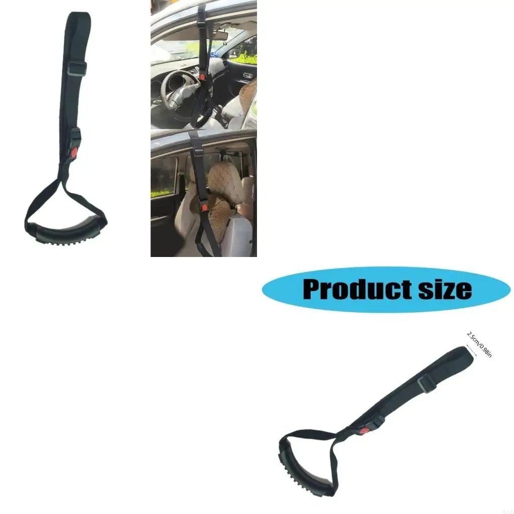 Car Inner Handle Strap Adjustable for Provide Additional Assistance Comfortable