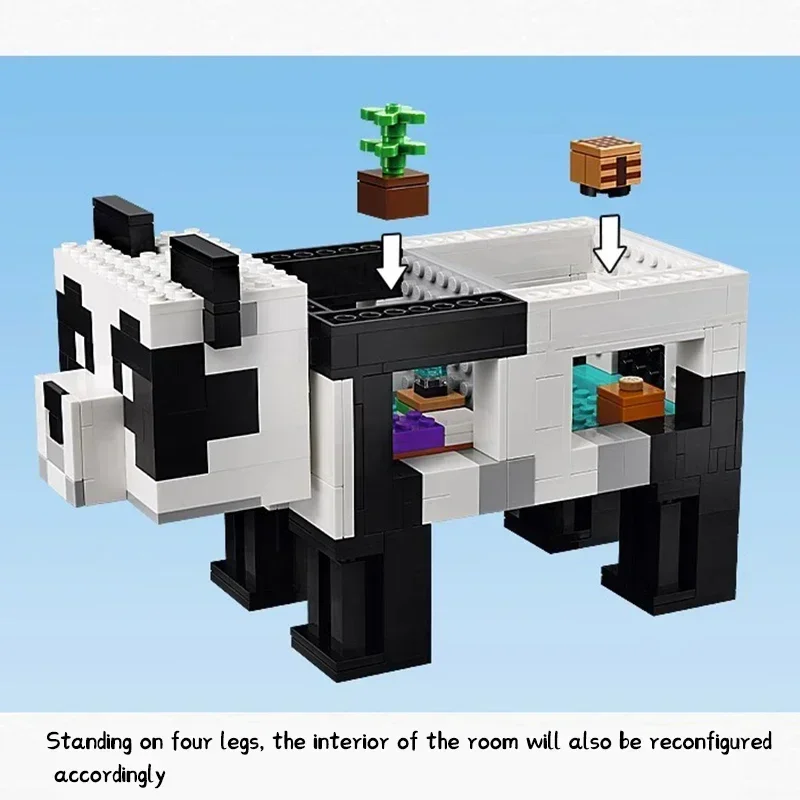 

Модель World Panda Paradise, строительные блоки, кирпичи с фигуркой, кирпичи, украшение, игрушка, детская головоломка в сборе для детей, подарки