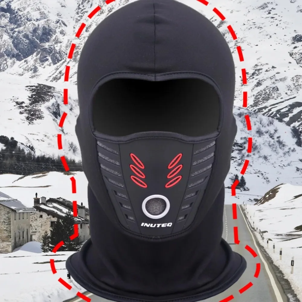 Winter Warm Fleece Motorcycle Face Mask Anti-dust Windproof Full Face Cover Summer Breathable Hat Neck Helmet Mask Balaclavas