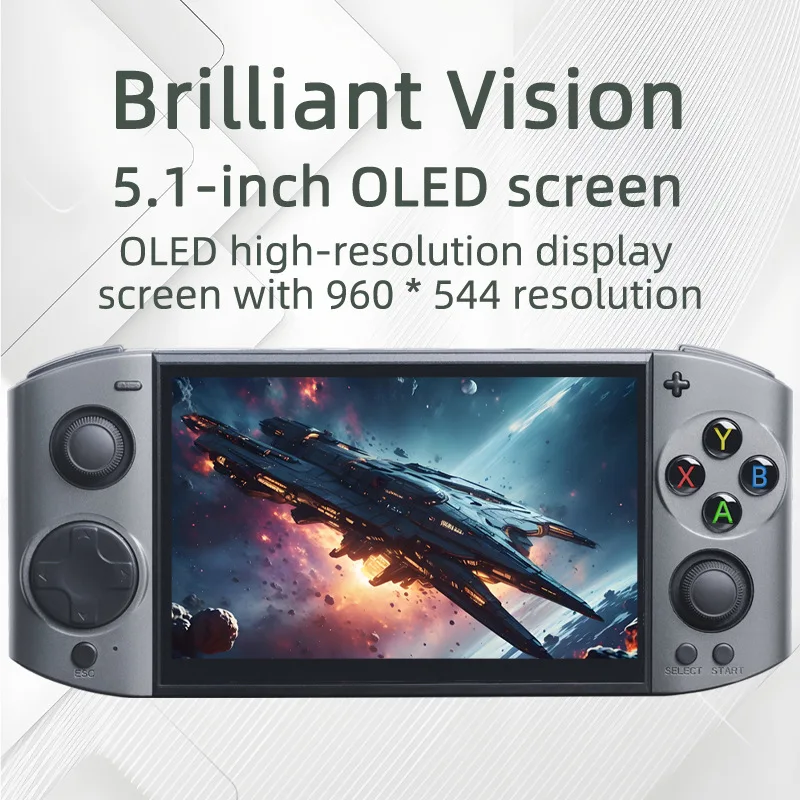 Handheld Gaming Consoles 09 Ultra 5.1 Inch Oled Hd Screen Linux System Retro Portable Video Game Player For Psp Simulator Use