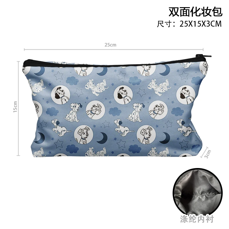 Disney-maletines de Anime 101 Dálmatas M7760, bolsa de maquillaje de dibujos animados, bolso de almacenamiento informal para bolígrafos, regalo