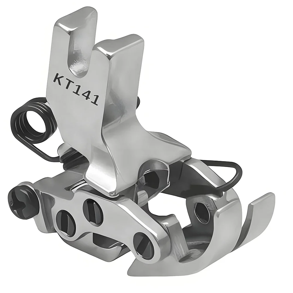 KT141 متمحور القدم الجبهة الخلفية التفاعلية قطعة قدم الضغط في ماكينة الخياطة للخياطة غير المستوية اضافية سميكة النسيج ماكينة خياطة صناعية الملحقات