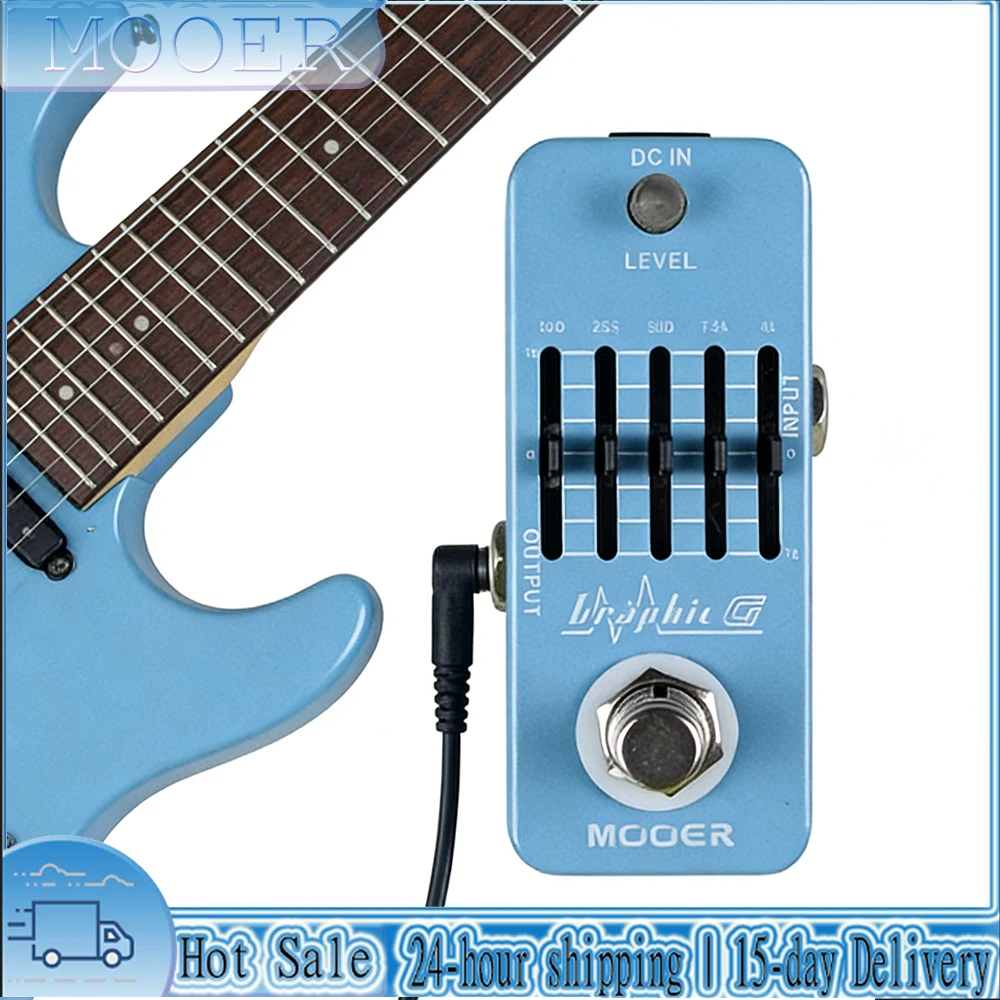 

MEQ1 Graphic G Electric Guitar Effect Pedal Five Stage Equalization EQ Guitar Equalizer Guitar Portable Parts Accessories