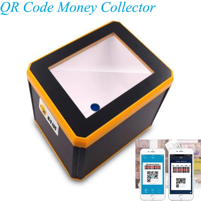 QR Code Money Collector Alipay WeChat QR Code Cash Register Supermarket Scanner With 1d Laser 2D QR Scanner Reader EF08