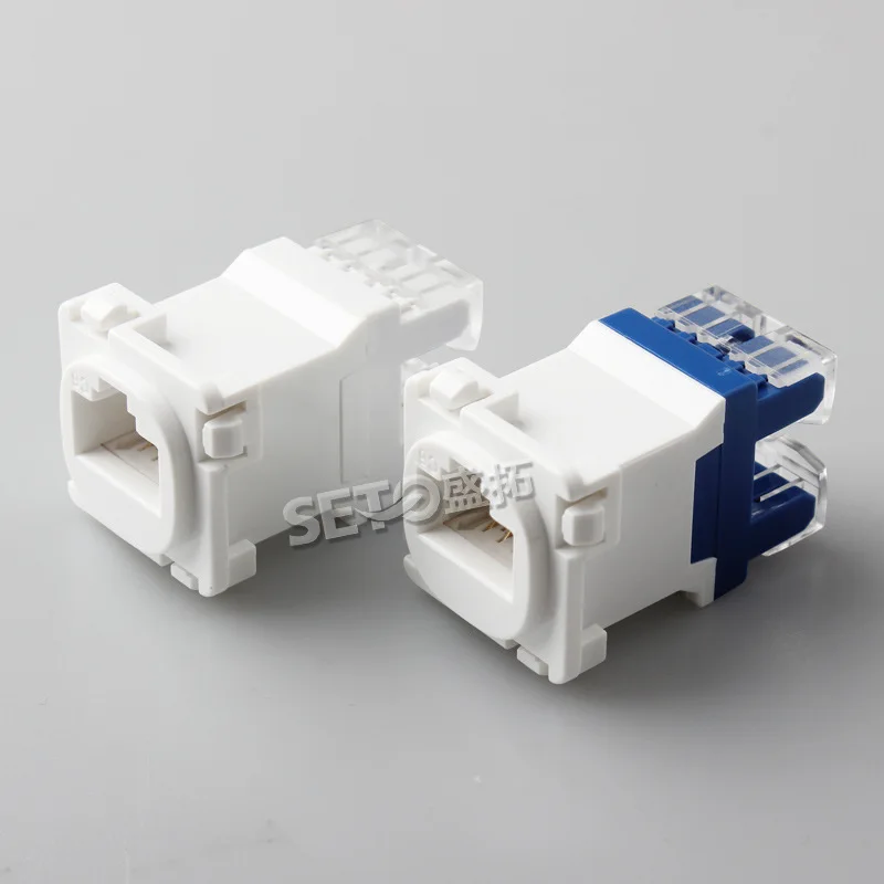 10PCS  Australian round head super six network module Seven network cable RJ45 gigabit computer module