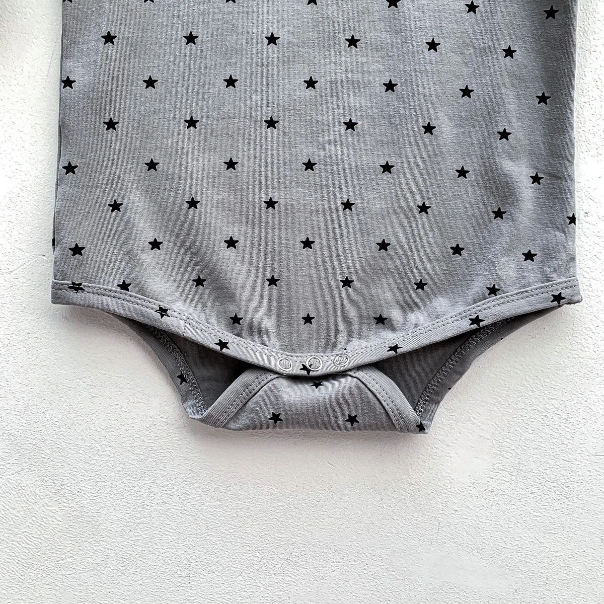 Bebê estrela estampa macacão com orelhas de coelho chapéu, manga comprida onesies, meninos recém-nascidos e meninas roupas, 2 cores