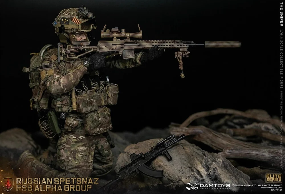 1/6 เขื่อน DAMTOYS 78100 รัสเซีย Action Figure Sniper หลักยาวของเล่นอาวุธรุ่น SVDS กระเป๋าคลิป PVC วัสดุสําหรับ 12 "ตุ๊กตา DIY