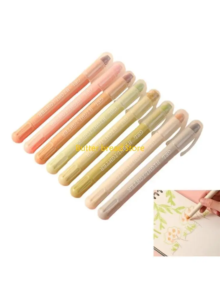 W89C 8 Pcs Highlighter Marker Highlighters Set Bible Highlighter Set Aesthetic Highlighter Pen Marker Pen for Scrapbookin