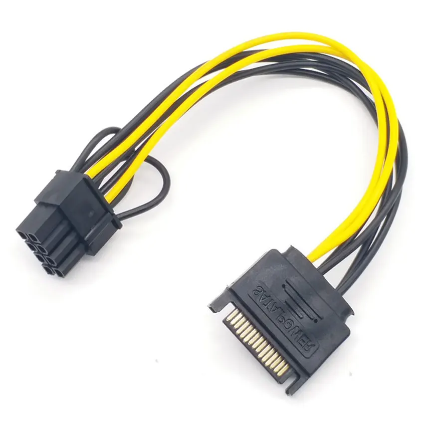 

Высокоскоростной кабель питания длиной 20 см от 16P до 15PPCI-E Кабель SATA Кабель 15-контактный на 8-контактный