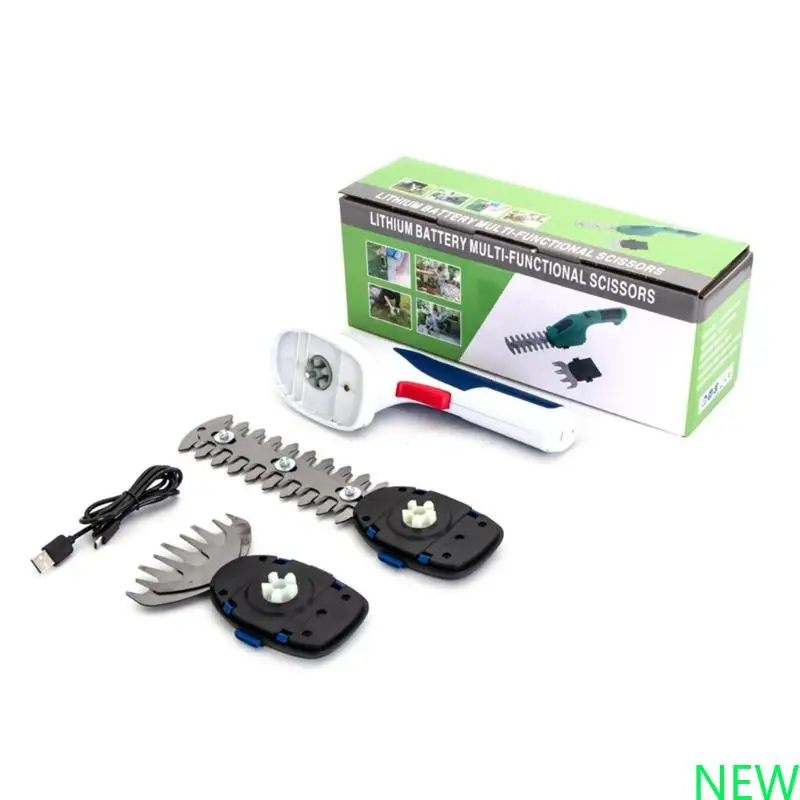 

Hedge Trimmer Battery 2-in-1 Electric Shrub Shears Grass Shears Garden Shears Electric Shears Lawn Edging Cutter