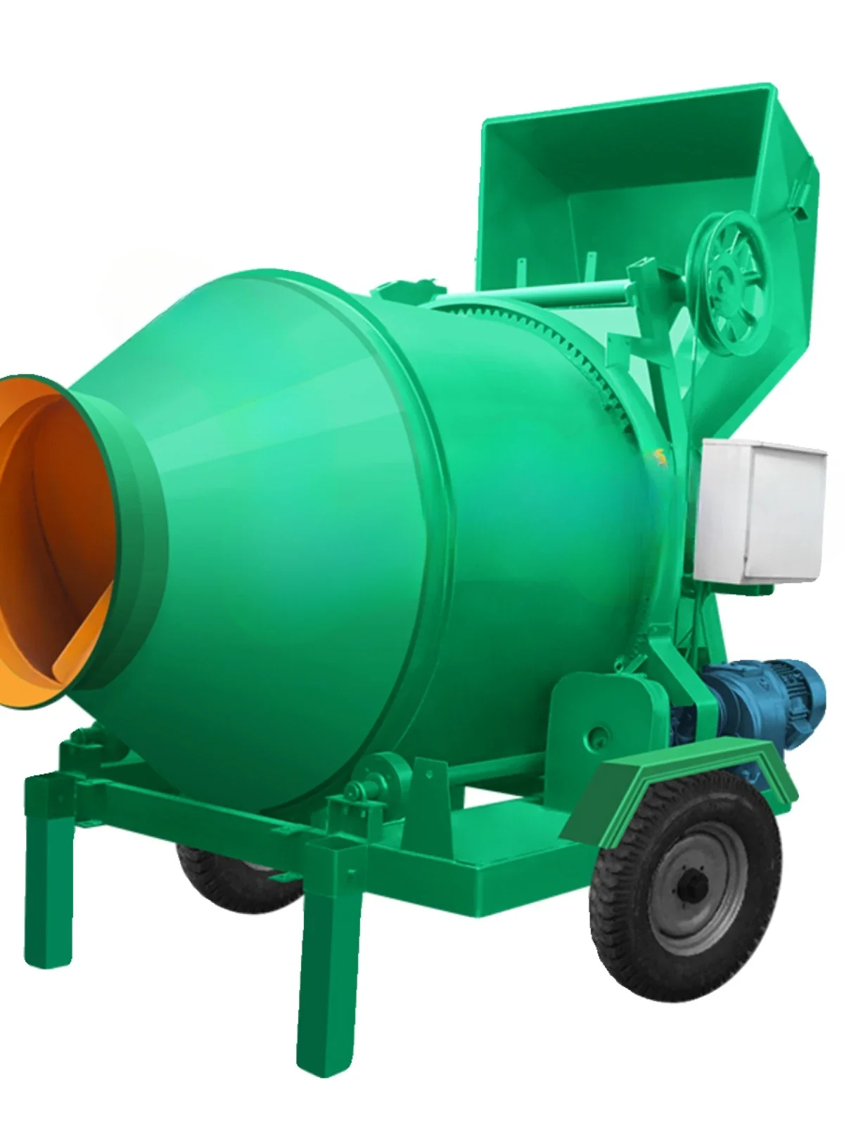 Tipping bucket mixer for construction sites, cement mortar mixing machine, climbing bucket mixer